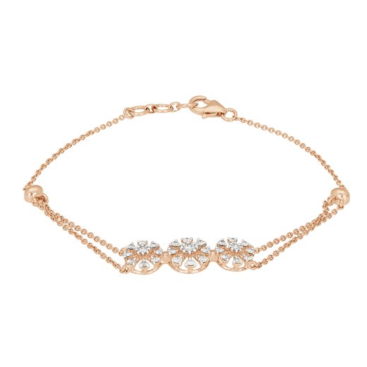 Floral Bejewelled Diamond Bracelet