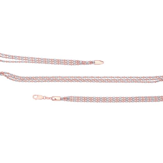 Stunning Men's Chain in 14KT White and Rose Gold