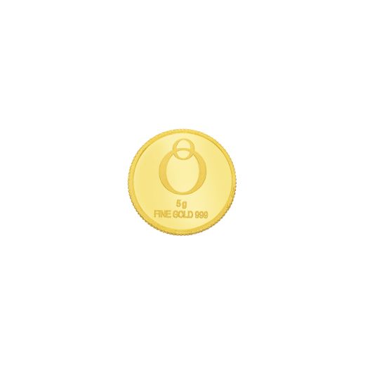Subtle 5 GMS 24Kt Yellow Gold Coin