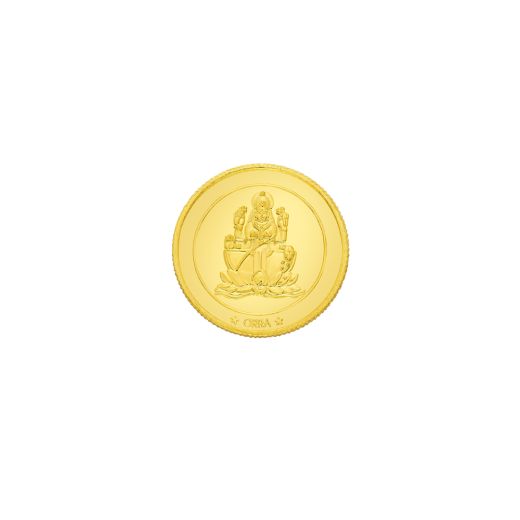 Gleaming 10 GMS Coin in 24Kt Yellow Gold