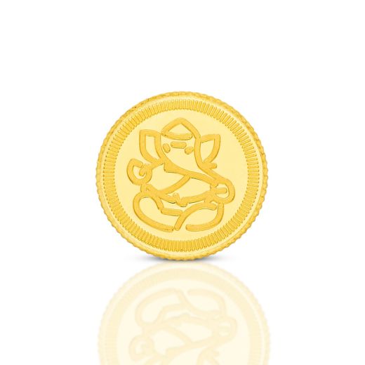 ORRA 2gms Ganesh 24KT Gold Coin