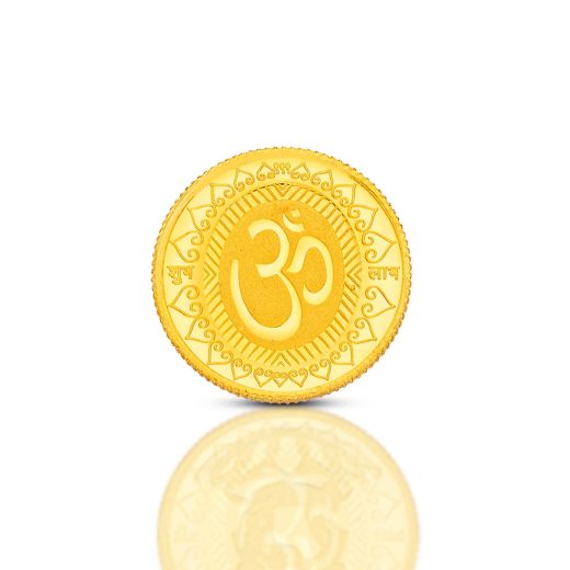 ORRA 24KT OM Gold Coin in 5 GMS 