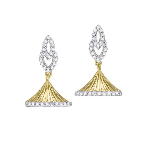 Brilliant Earrings in Jhumki Design