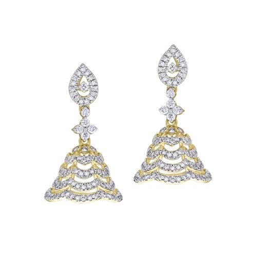 Contemporary Diamond Earrings