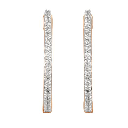 Versatile Diamond Earrings in 14KT Rose Gold