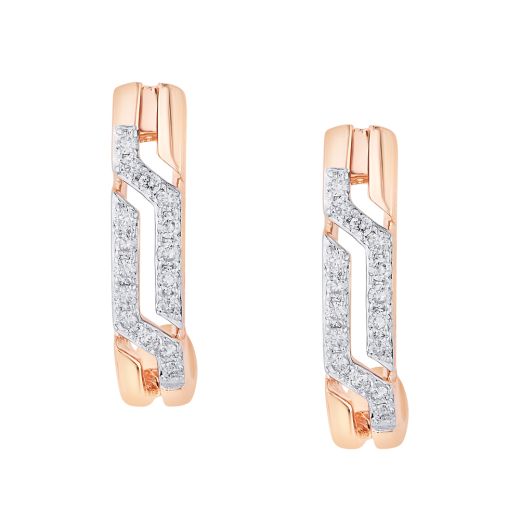 Pretty Diamond and Gold Earrings