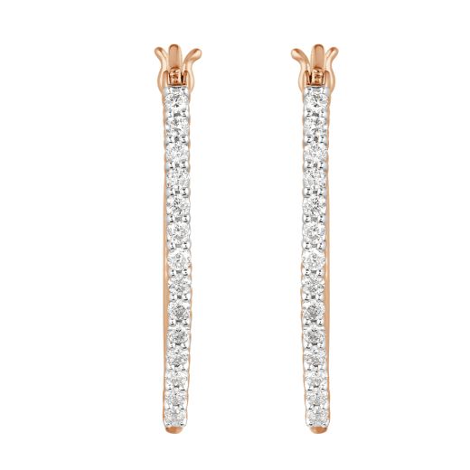Captivating Diamond and Gold Desired Earrings