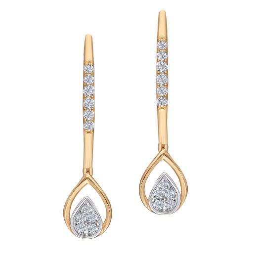 Captivating Gold and Diamond Earrings