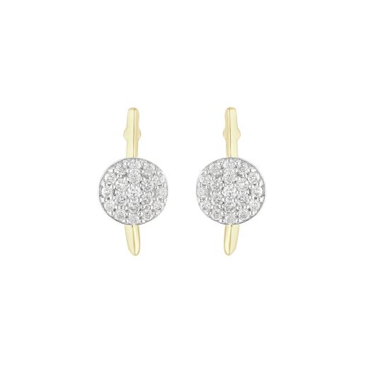 Radiant Rose Gold Diamond Earrings