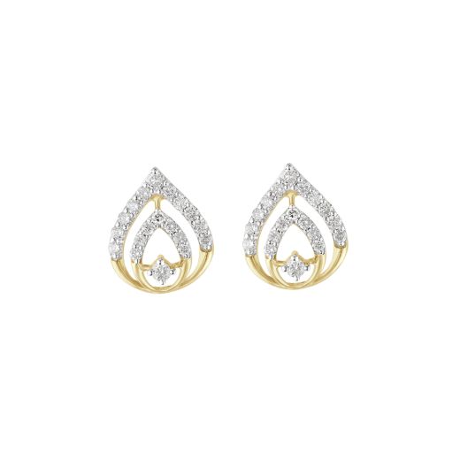 Enchanting Rose Gold Diamond Earrings