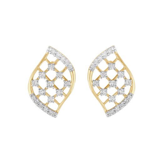 Lustrous Rose Gold Diamond Earrings