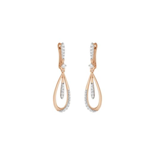 Gleaming Diamond Drop Earrings