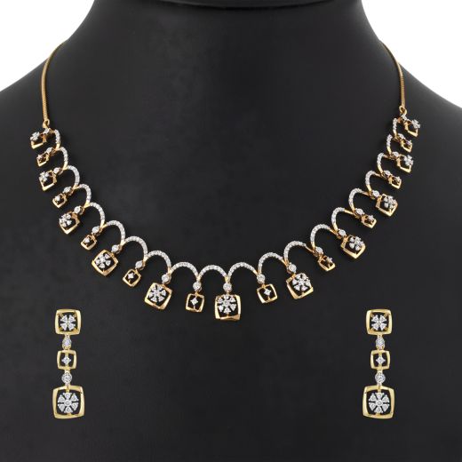 Unique Diamond Studded Jewellery Set