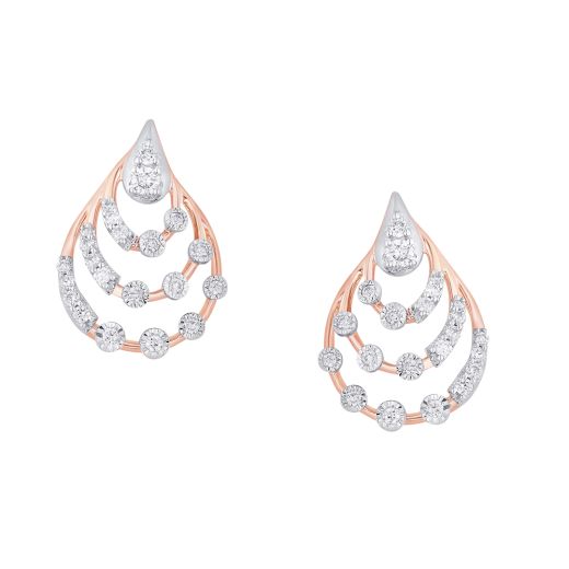 Glamorous Dewdrop Diamond Earrings
