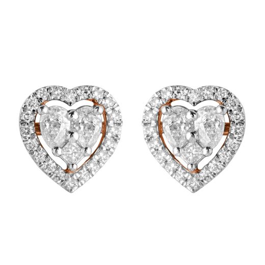 Evocative Diamond 14KT Rose Gold Earrings