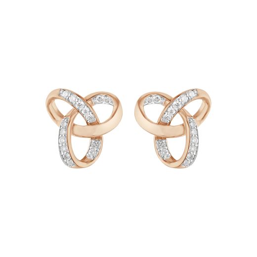 Trinity Design Diamond Earrings