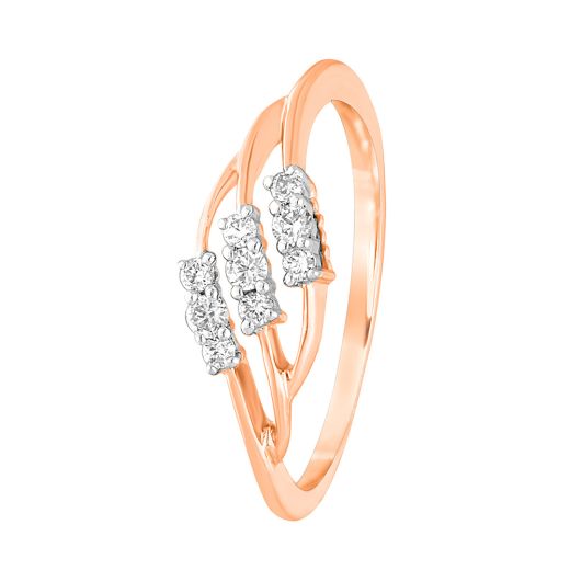 Delicate Diamond Ring in Rose Gold