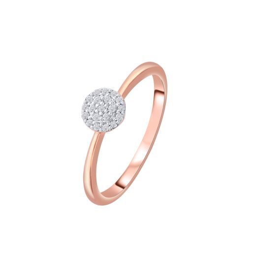 Brilliant Rose Gold and Diamond Ring