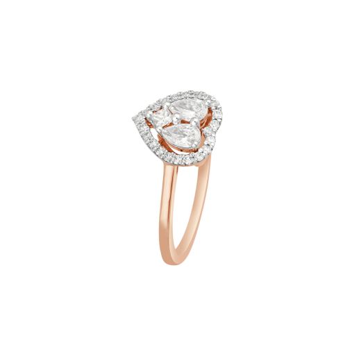 Structured Ring With Diamonds