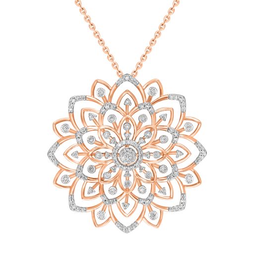 Ethereal Diamond Pendant in 14KT Rose Gold