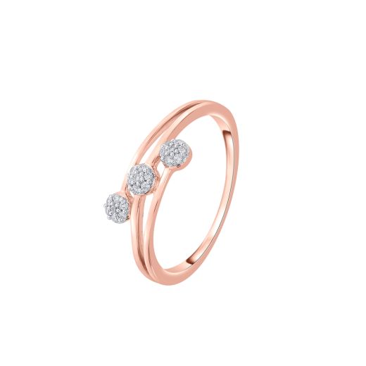 Delicate Diamond Clustered Ring For Women