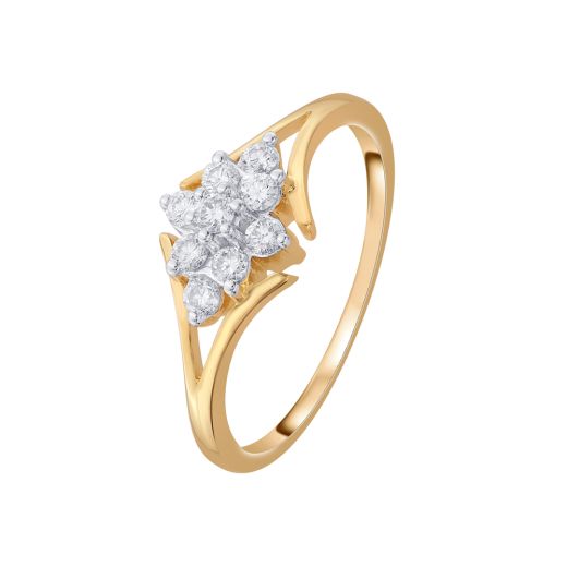 Floral Ring in 18KT Yellow Gold