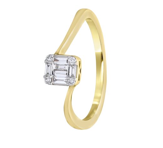 Charming Finger Ring in 18KT Yellow Gold
