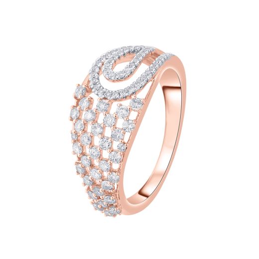 Exquisite Rose Gold and Diamond Ring