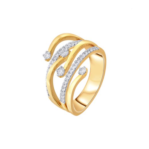 Circular Diamond Finger Ring