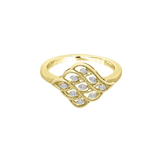 Charming Yellow Gold Finger Ring