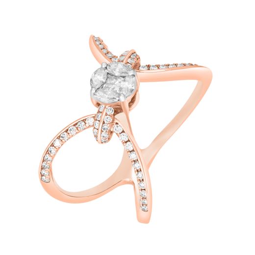 Striking Diamond Desired Finger Ring