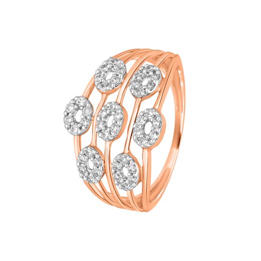 14KT Rose Gold and Diamond Ring