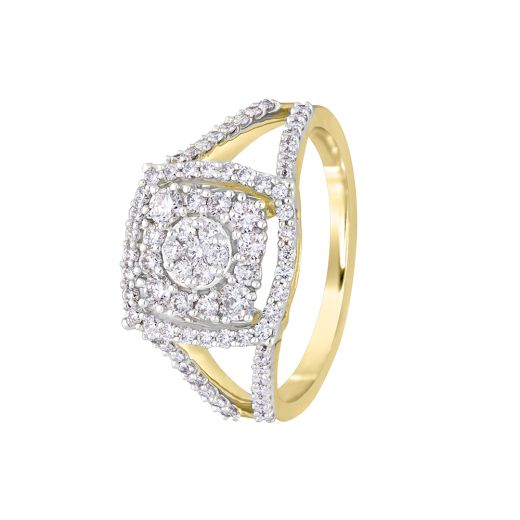 Square Design Diamond Ring