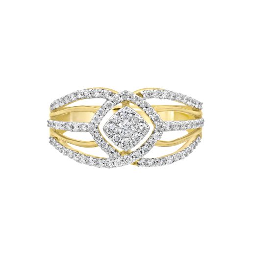 Stunning Yellow Gold and Diamond Ring