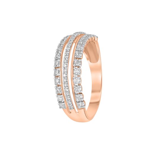 Alluring 14KT Rose Gold Finger Ring