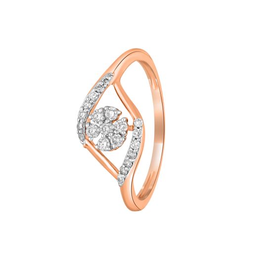 Dazzling Diamond Ring in Rose Gold