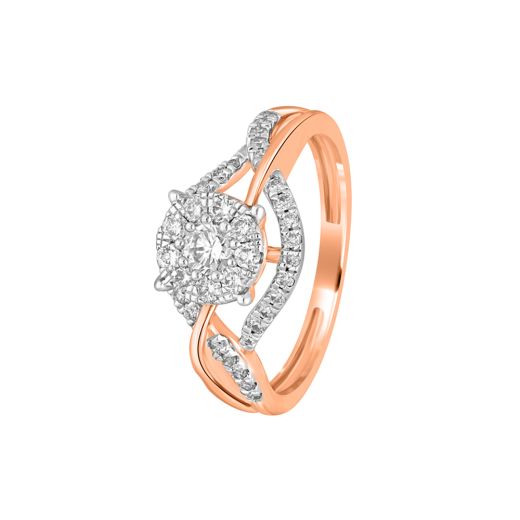 Elegant 14KT Rose Gold Ring