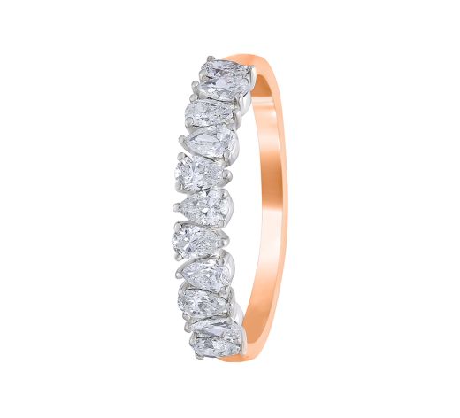 Gracious Diamond Ring in Rose Gold