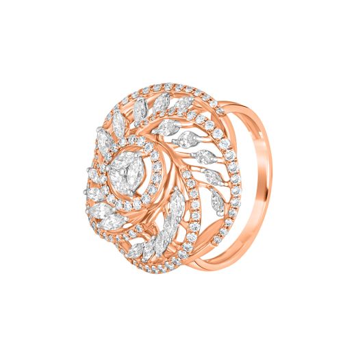 Shell Design Diamond Ring