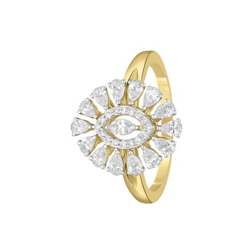 Textured Diamond Ring