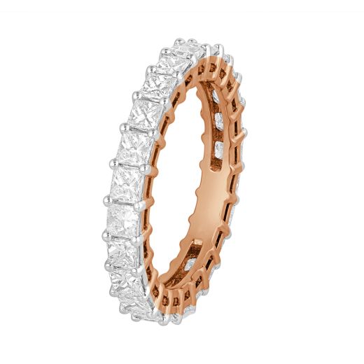 Delicate Diamond Finger Ring in Rose Gold