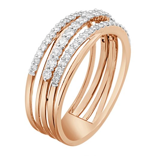 Stunning Diamond Encrusted Gold Ring