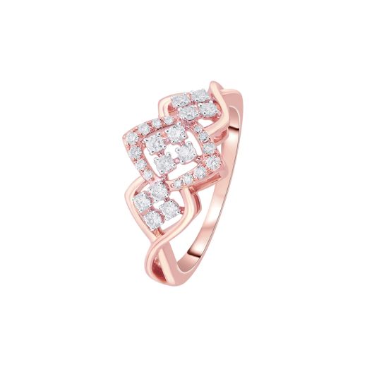 Crown Design Diamond Finger Ring