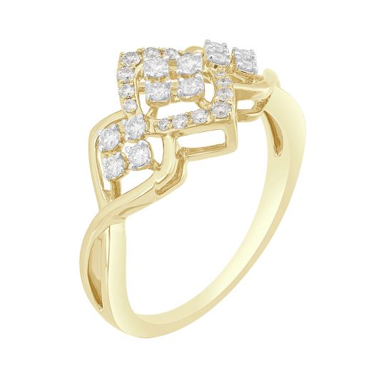 Exquisite Gold Circle Design Ring