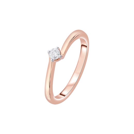 Delicate Diamond Solitaire Ring For Women