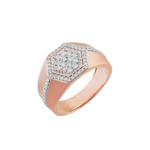 Elegant Diamond Men's Finger Ring