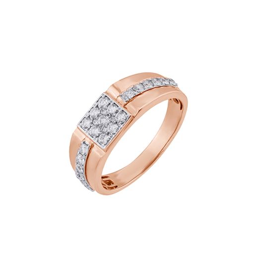 Alluring 9-stone Diamond Men's Finger Ring