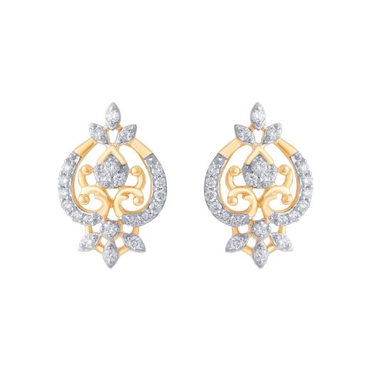 Glittering Chandelier Diamond Earrings