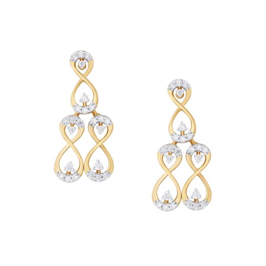 Unique Yellow Gold Earrings