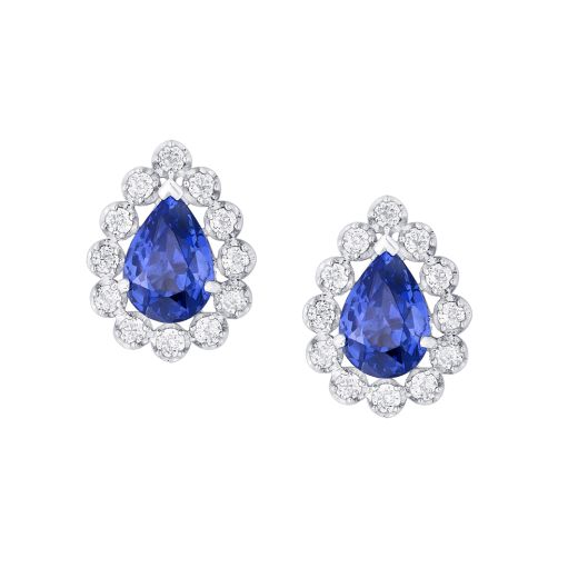 Gleaming Diamond Crown Star Earrings